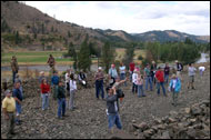 Naches Landslide field trip.