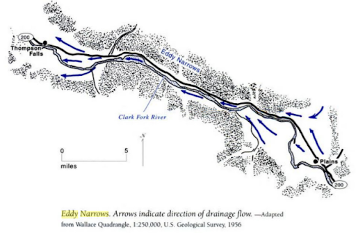 Eddy Narrows Map
