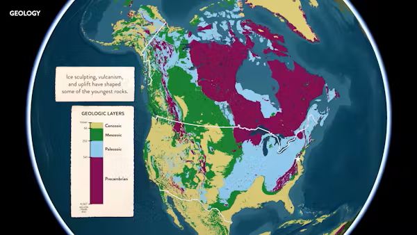 Geologic age maps can reveal ancient landscapes hidden beneath modern ones. Smithsonian/Esri/USGS/GSA, CC BY-NC