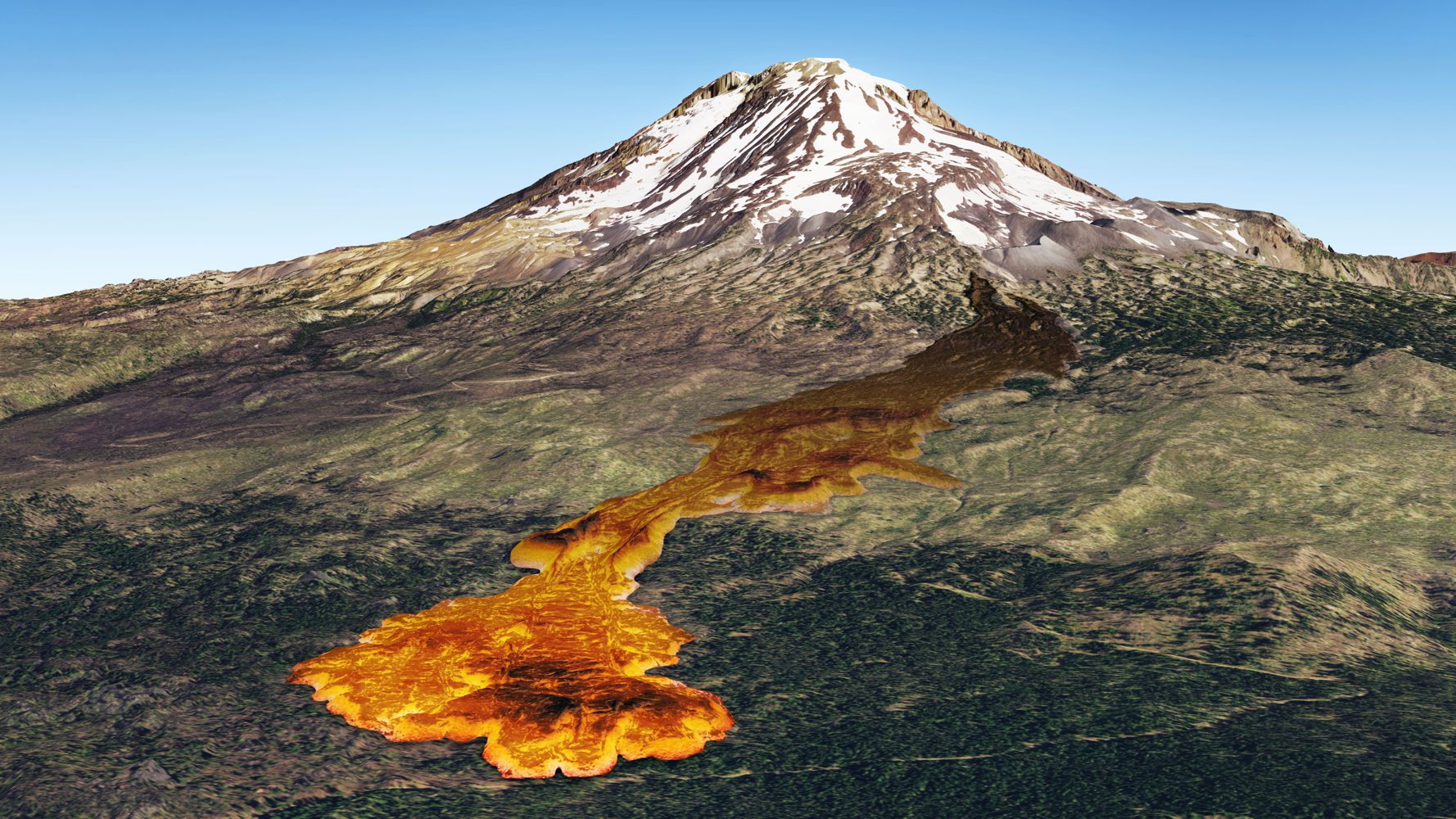 Mt Adams Lava Flow