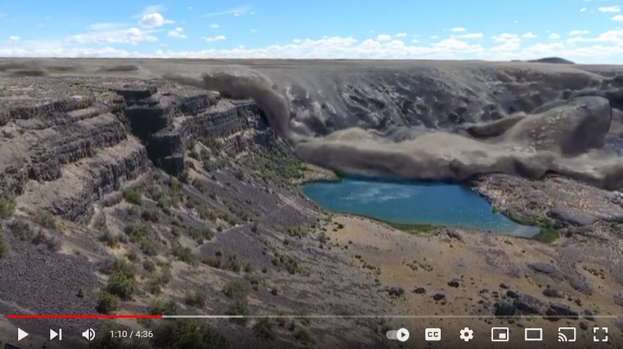 Ice Age Floods over Dry Falls