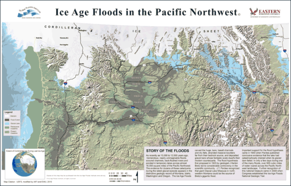 Ice Age Floods in the Pacific Northwest – Map – Ice Age Floods Institute